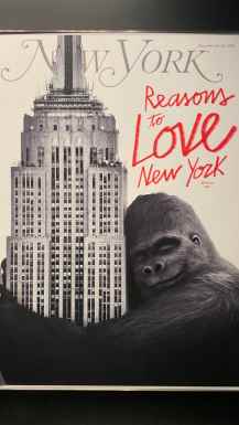 New York Empire state building king kong poster