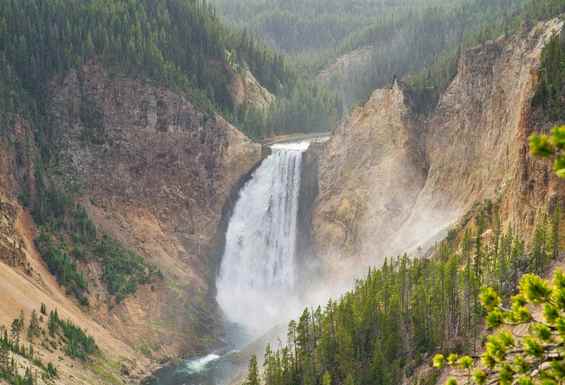 Velik slap Yellowstone narodni park ZDA