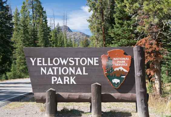 Yellowstone vhod v park