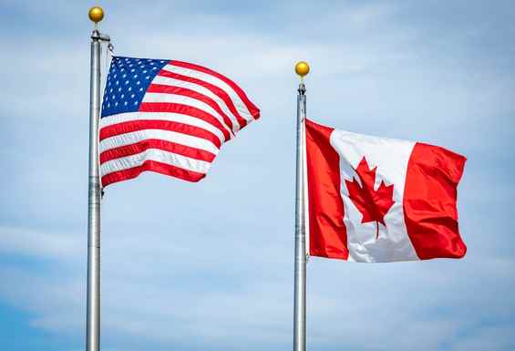 Zastava Kanada ZDA
