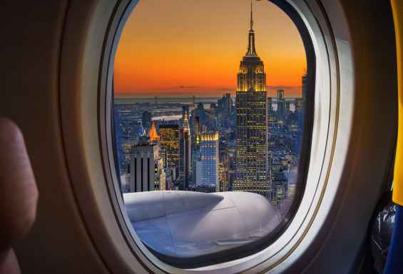 Vzhod ZDA New York pogled iz letala